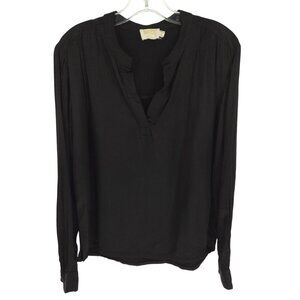 Nation LTD Los Angeles Blouse Long Sleeve Rayon Classy Career Workwear S